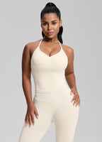 Ultrasculpt Longline Halterneck Form-Fitting Built-in Bra…