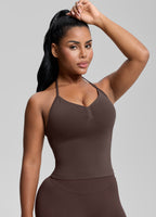 Ultrasculpt Longline Halterneck Form-Fitting Built-in Bra…