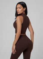 Sculpt Zip Crop Vest