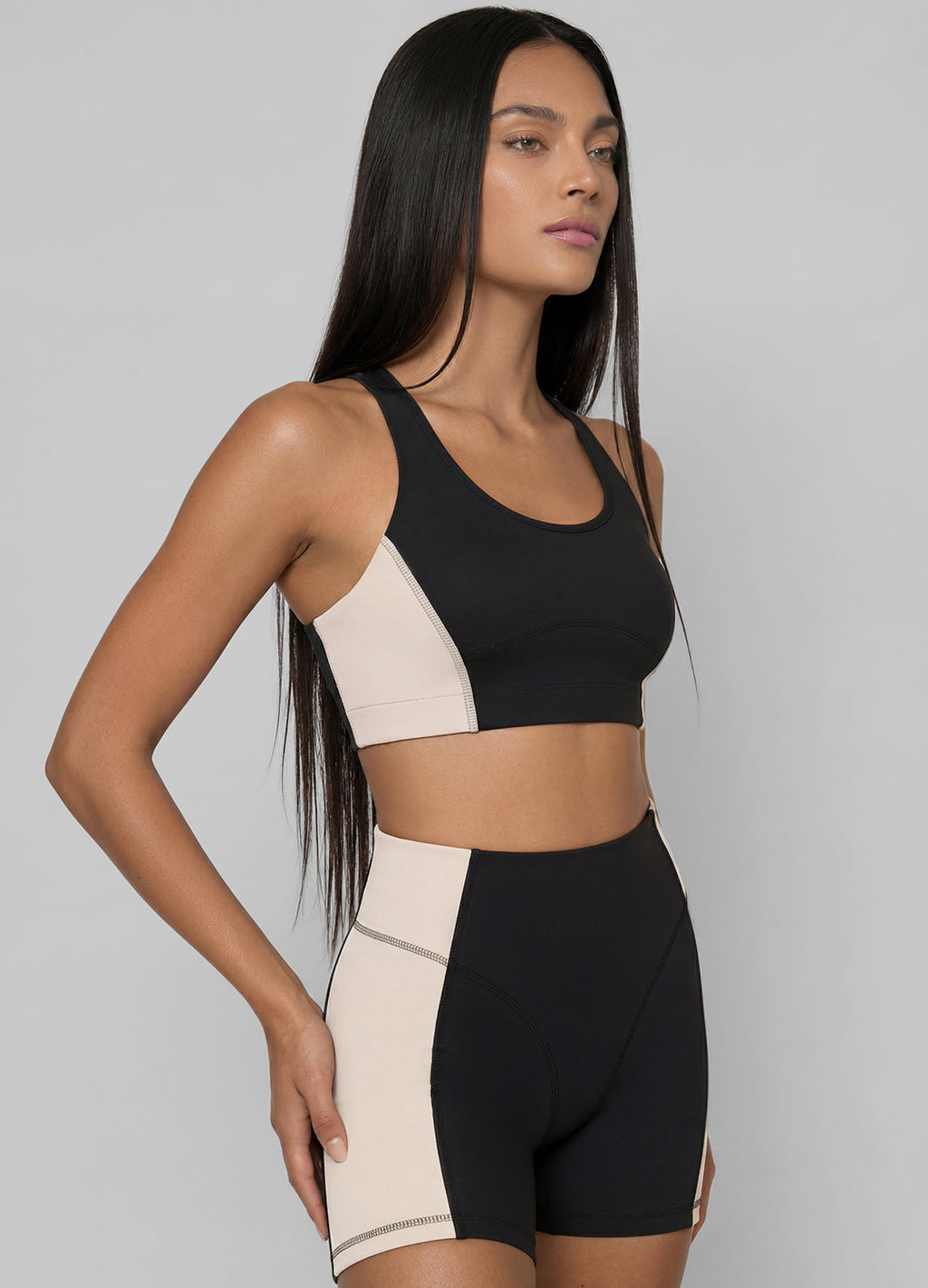 Two-Tone Contour Bra Top