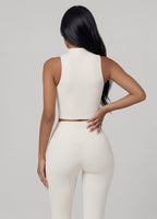 Sculpt Zip Crop Vest