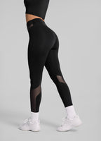 Zip Front Mesh Leggings