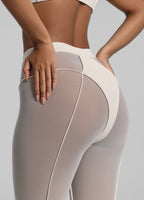Semi-Sheer High-Rise Leggings