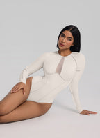 V-Panel Mesh Bodysuit