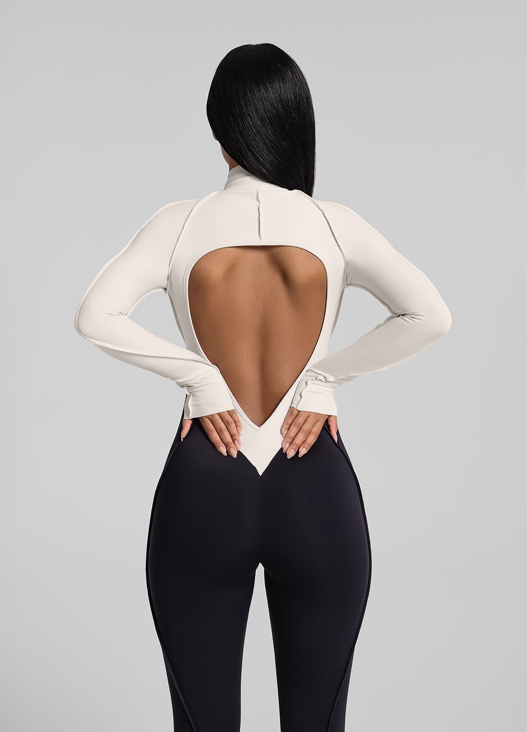Two-Tone Full-Length Catsuit