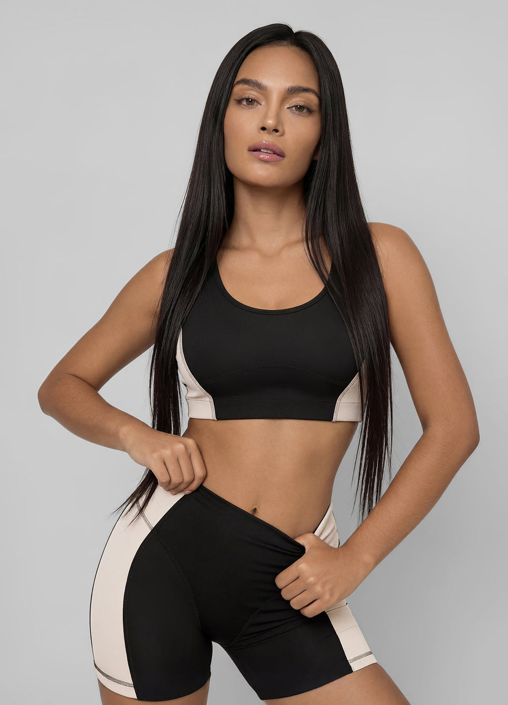 Two-Tone Contour Bra Top