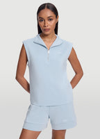 Sleeveless Half-Zip Sweatshirt
