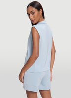 Sleeveless Half-Zip Sweatshirt