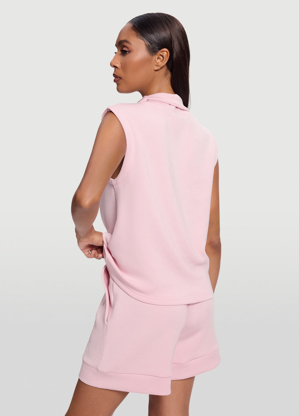 Sleeveless Half-Zip Sweatshirt