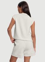 Sleeveless Half-Zip Sweatshirt