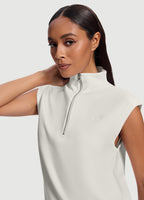 Sleeveless Half-Zip Sweatshirt
