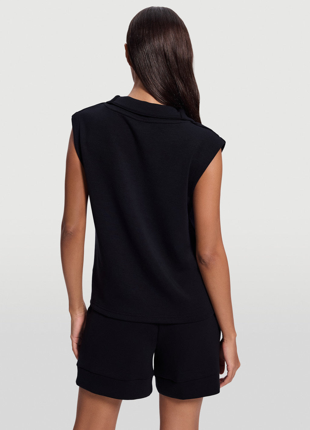 Sleeveless Half-Zip Sweatshirt