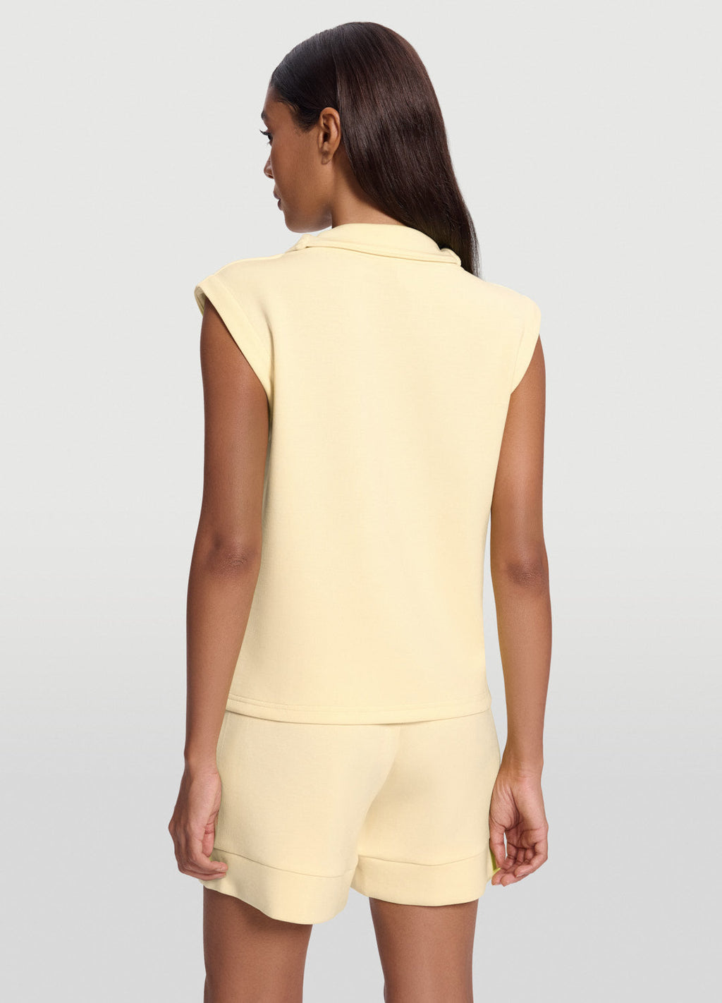 Sleeveless Half-Zip Sweatshirt