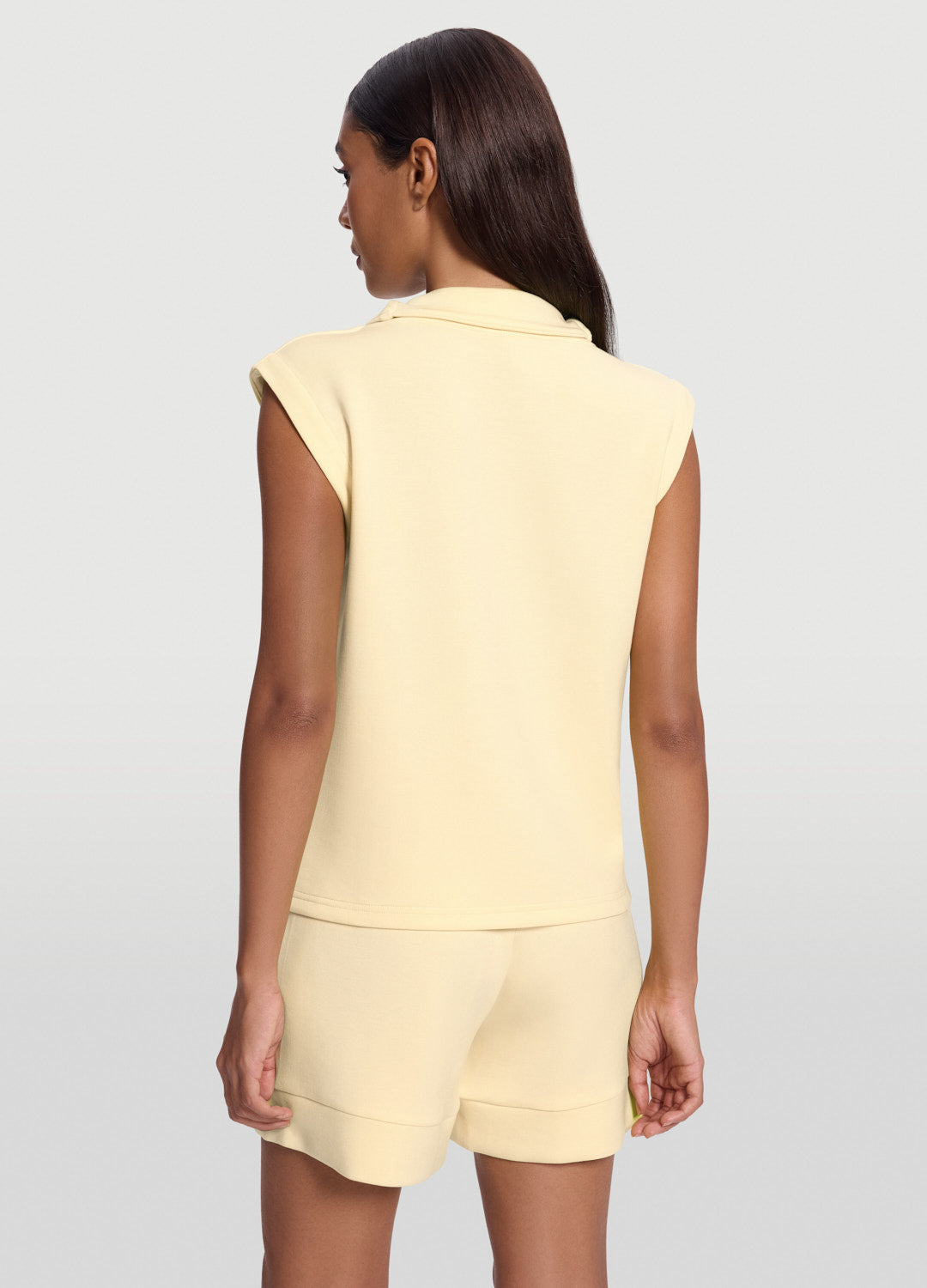 Sleeveless Half-Zip Sweatshirt