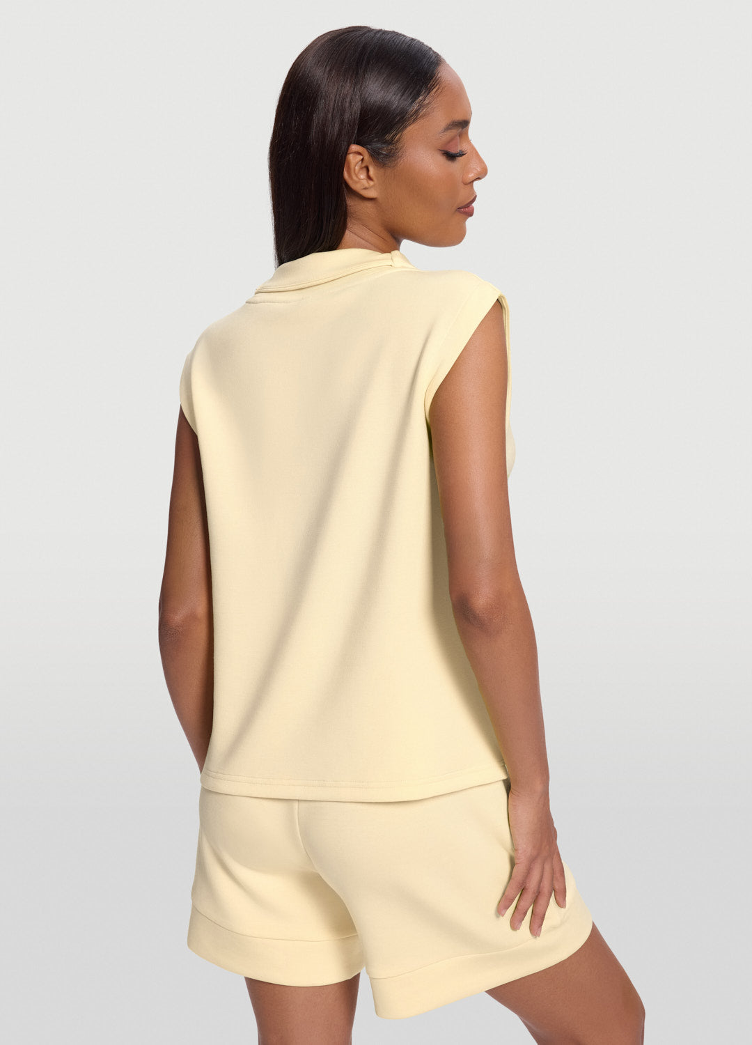 Sleeveless Half-Zip Sweatshirt