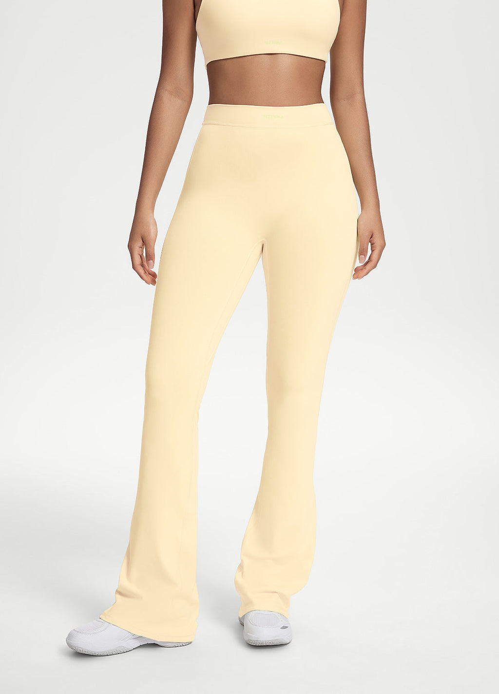 Scrunch Back Flared Leggings