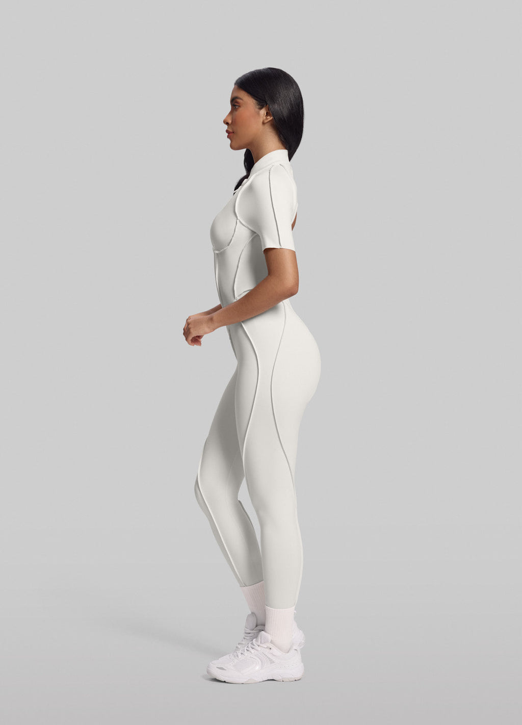 Short Sleeve Full-Length Catsuit