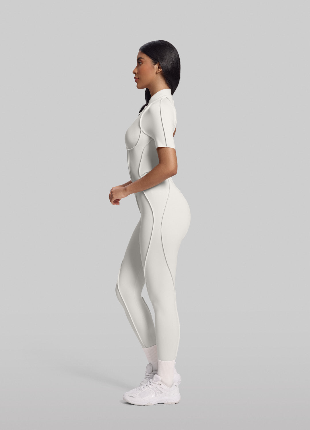 Short Sleeve Full-Length Catsuit