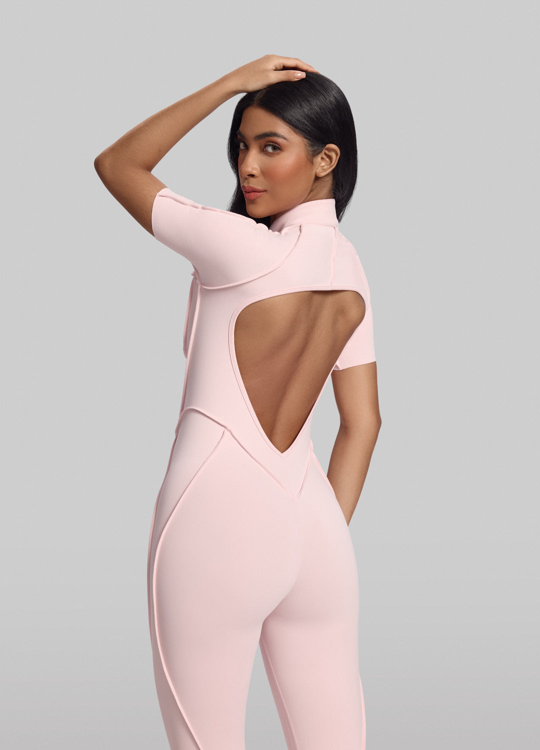 Short Sleeve Full-Length Catsuit