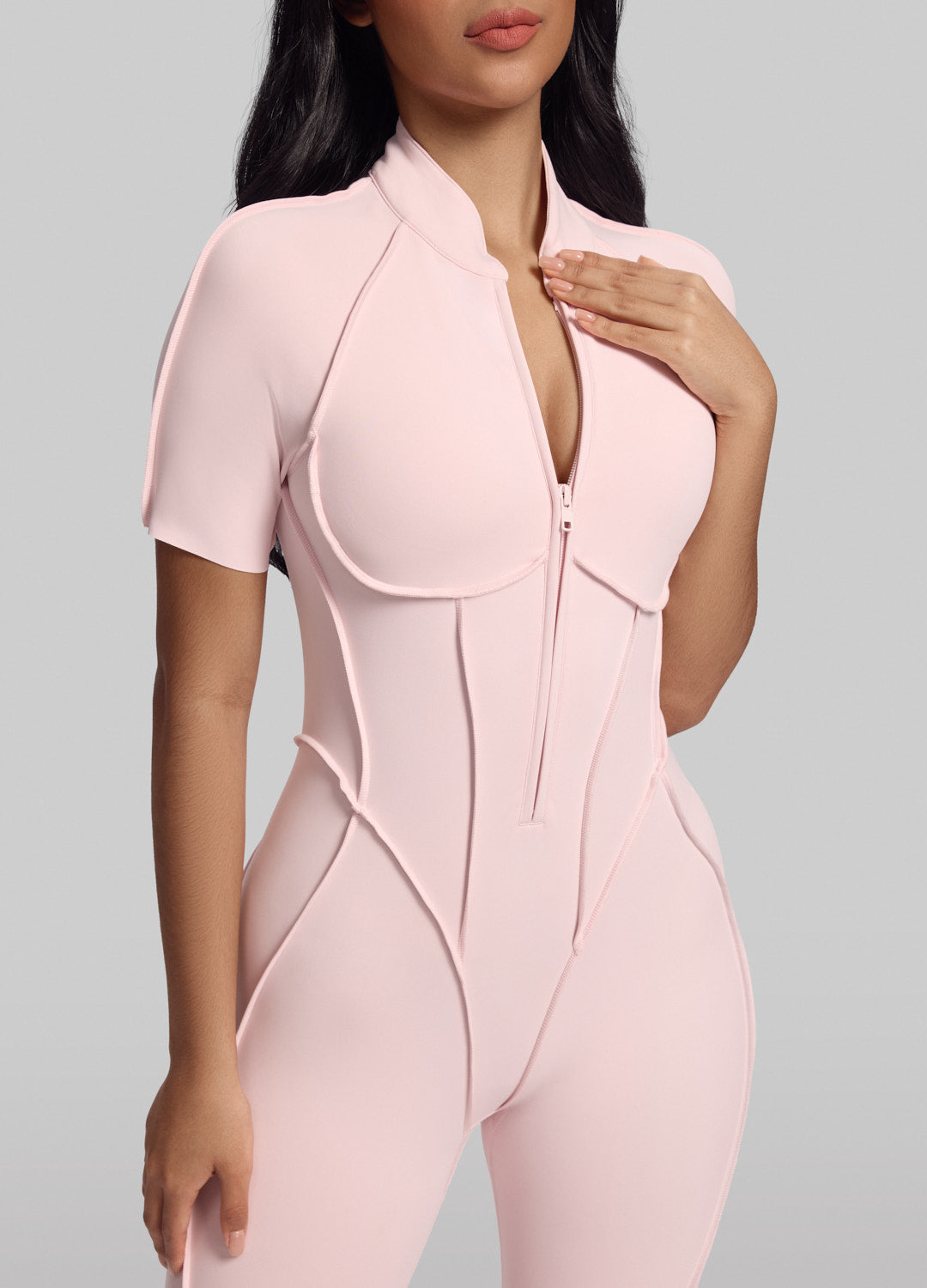 Short Sleeve Full-Length Catsuit
