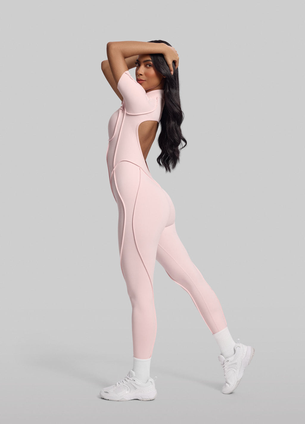 Short Sleeve Full-Length Catsuit