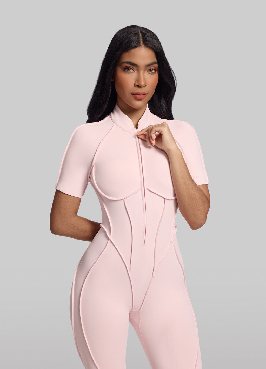 Short Sleeve Full-Length Catsuit
