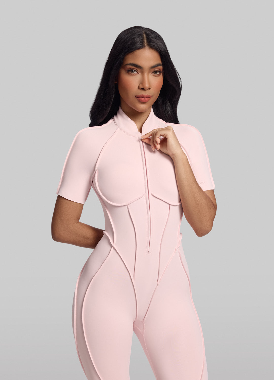 Short Sleeve Full-Length Catsuit