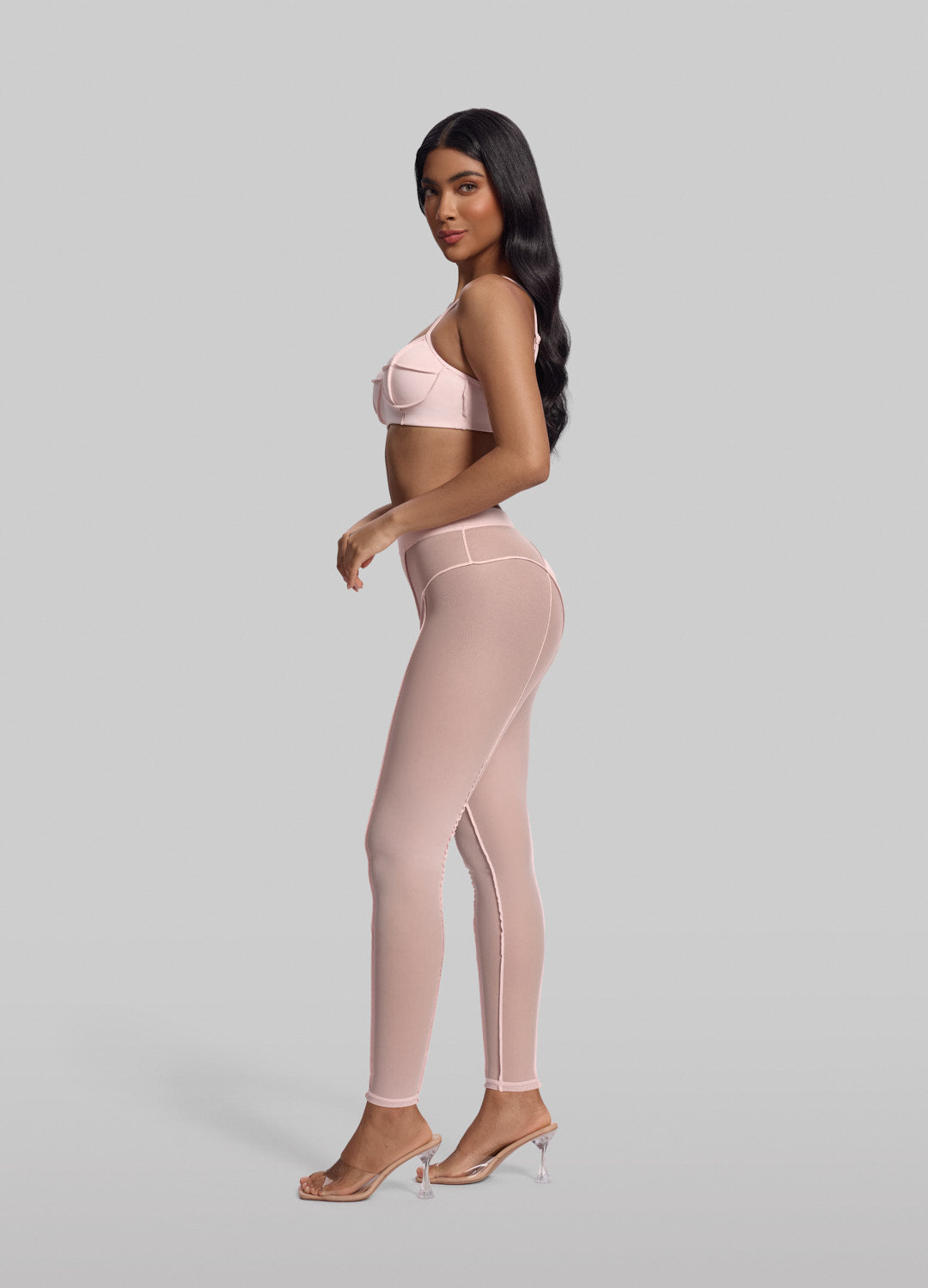Semi-Sheer High-Rise Leggings