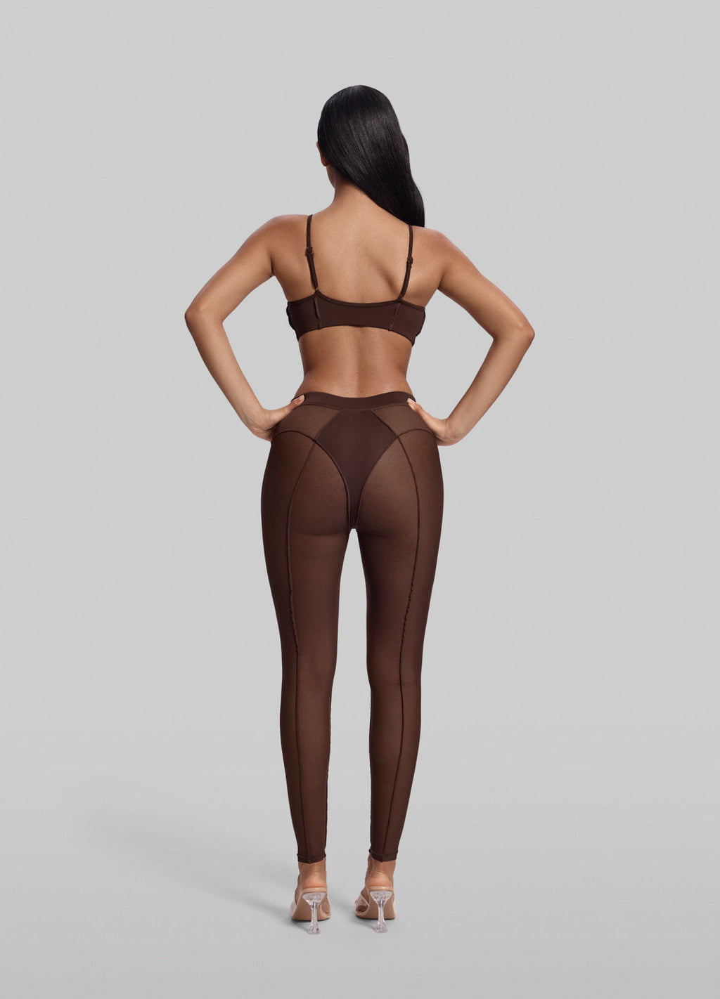 Semi-Sheer High-Rise Leggings