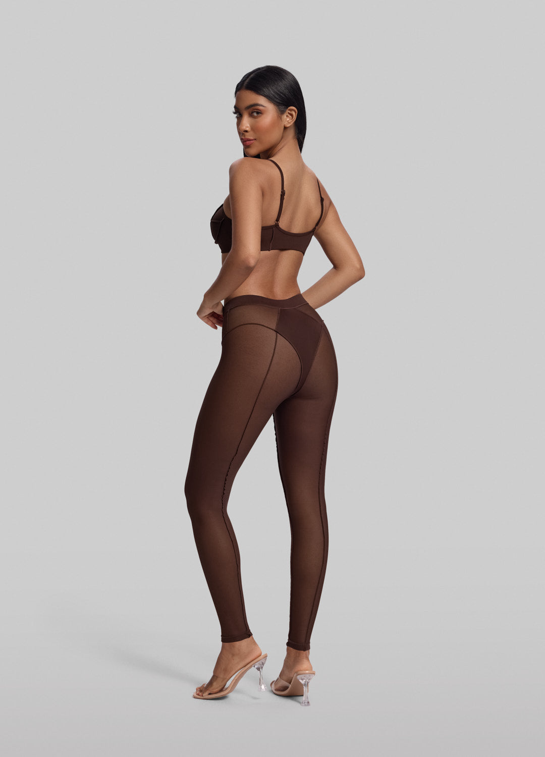 Semi-Sheer High-Rise Leggings