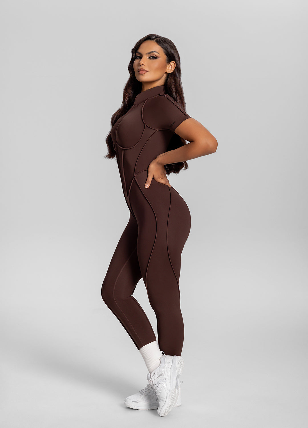 Short Sleeve Closed-Back Catsuit