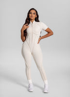 Short Sleeve Closed-Back Catsuit