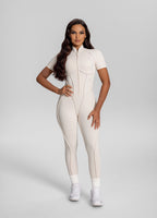 Short Sleeve Closed-Back Catsuit