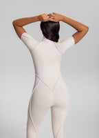Short Sleeve Closed-Back Catsuit