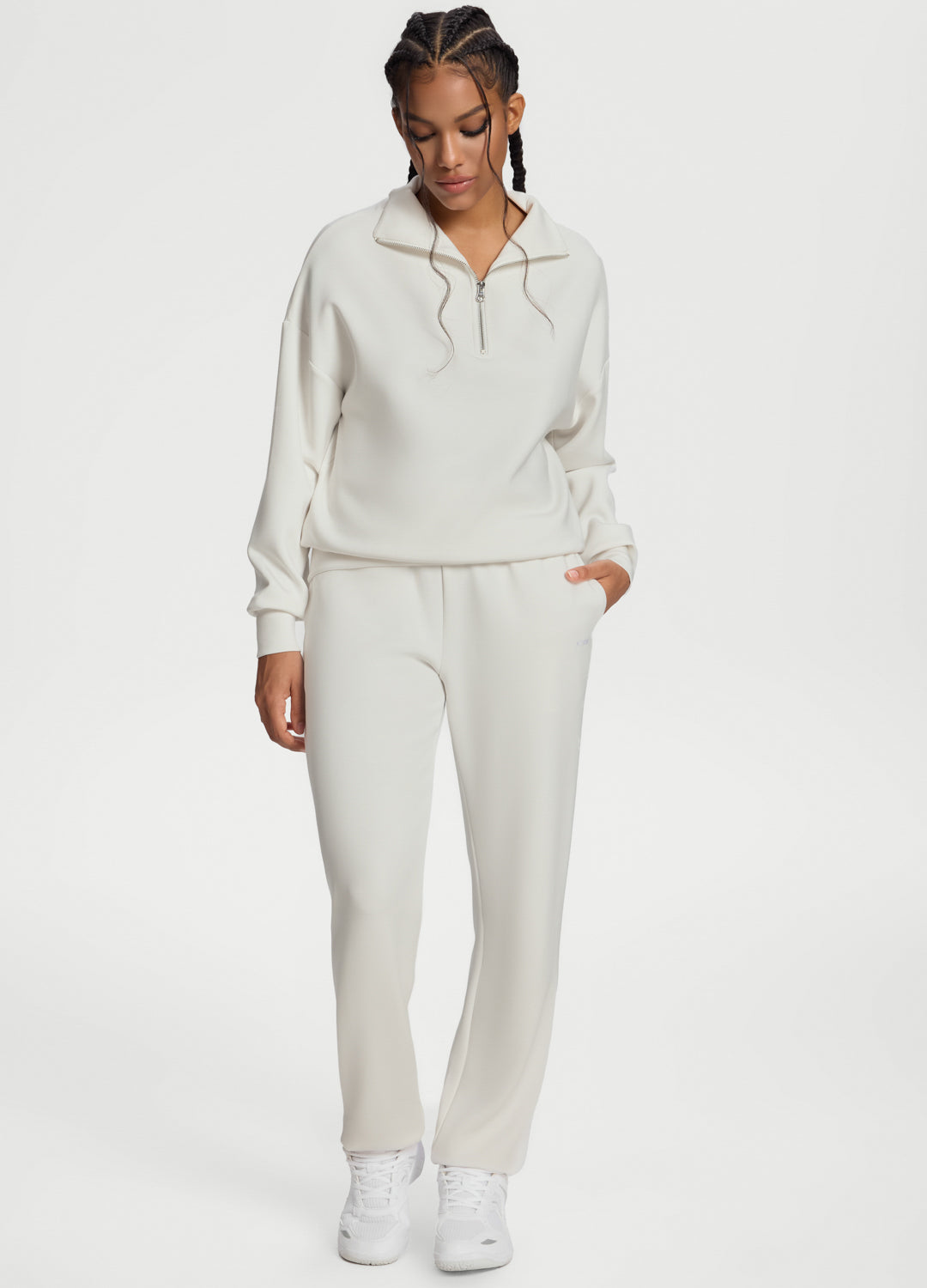 Soft Straight-Leg Sweatpants