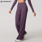 New Summer High Waist Wide-Leg Yoga Joggers Women's Autumn Casual Outdoor Sweatpants Female Straight Tracksuit Bottoms