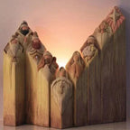 Nativity Scene Column Statues