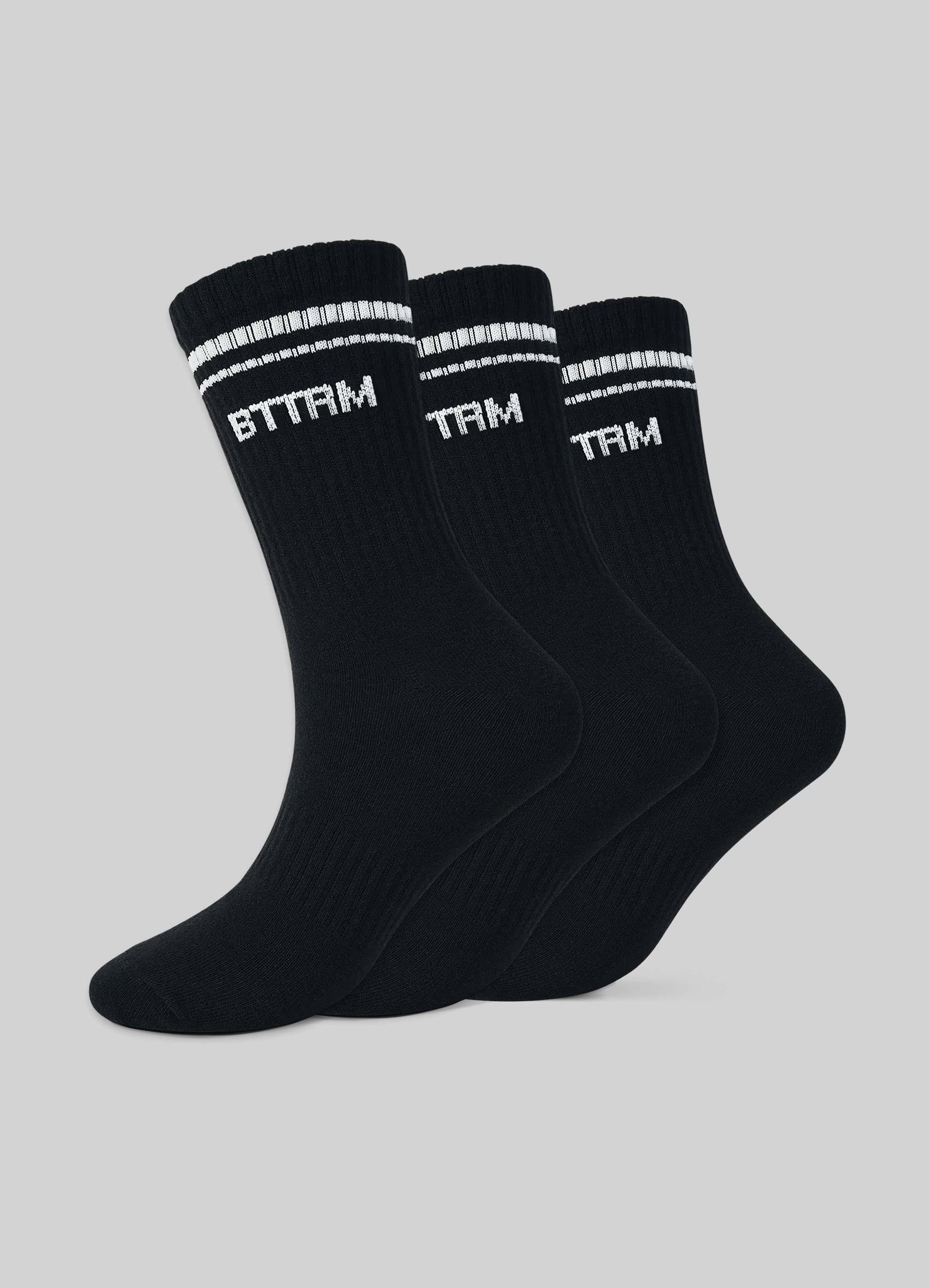 Unisex Half-Crew Socks 3-Pack