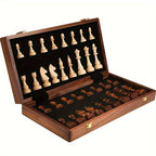 Wooden Chess Set - Perfect for Home and Travel