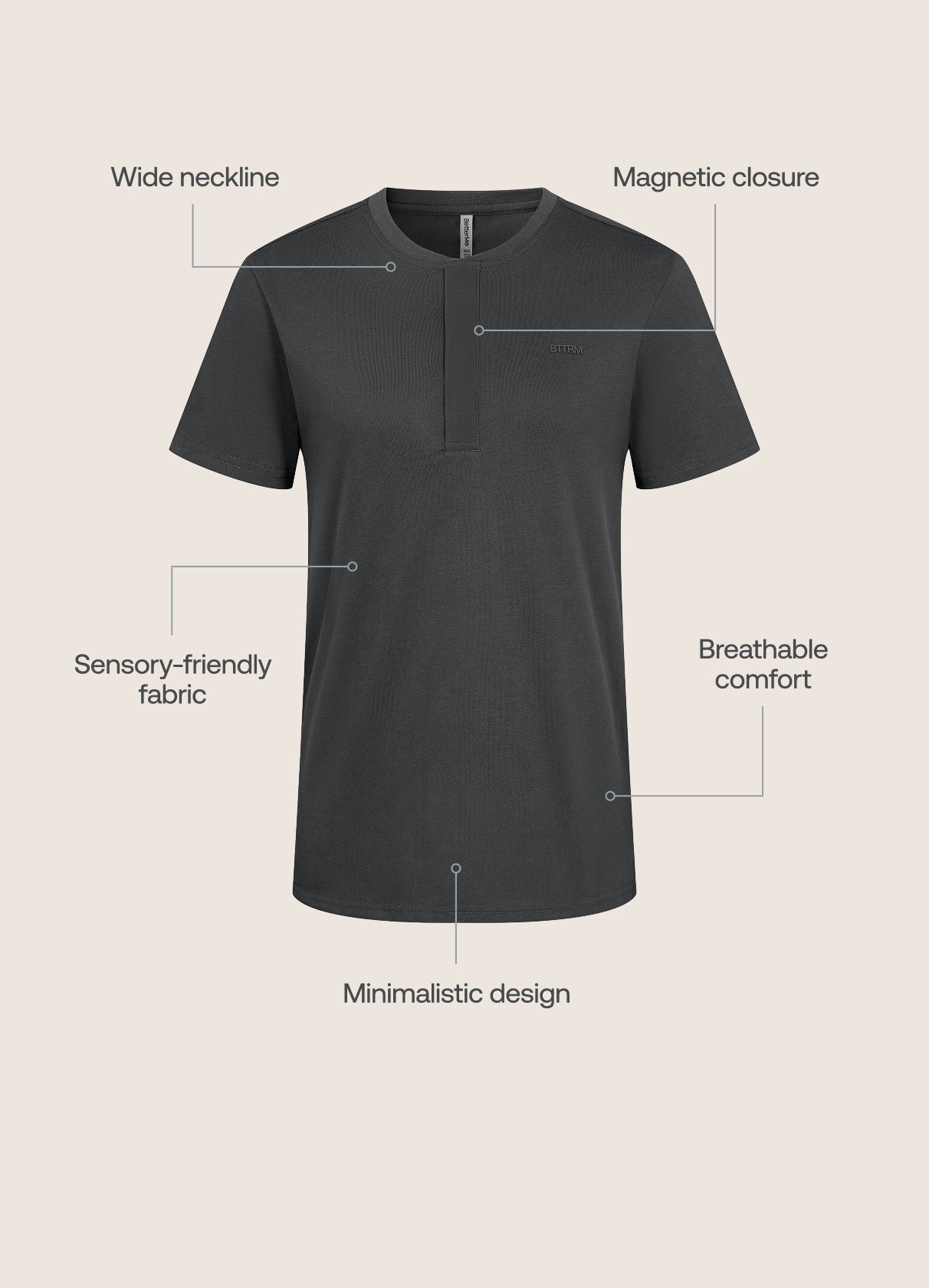 Sensory Comfort Adaptive T-Shirt