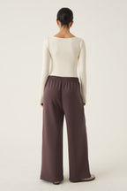 Wide Leg Track Bottom