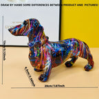 Colorful Dachshund Statue