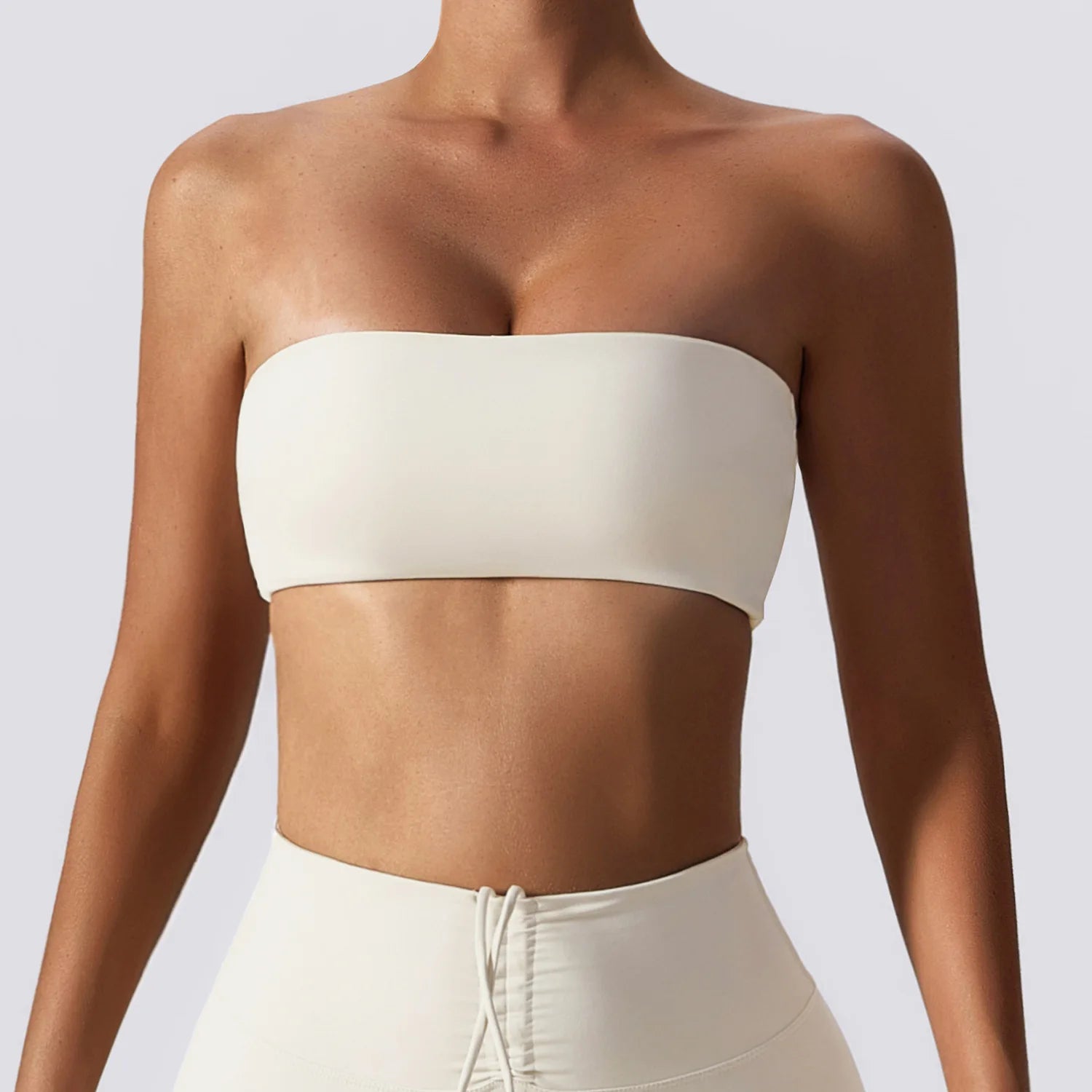Summer Strapless Sports Bra Gym Women Quick-Drying Yoga Clothes Women Tube Top Fitness Chest Wrap Underwear Workout Bra Female