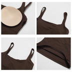 Hearuisavy Summer Women's Sports Bra Square Neck Tight Yoga Tank Top Gym Running Breathable Casual Vest Comfort Fit Workout Top