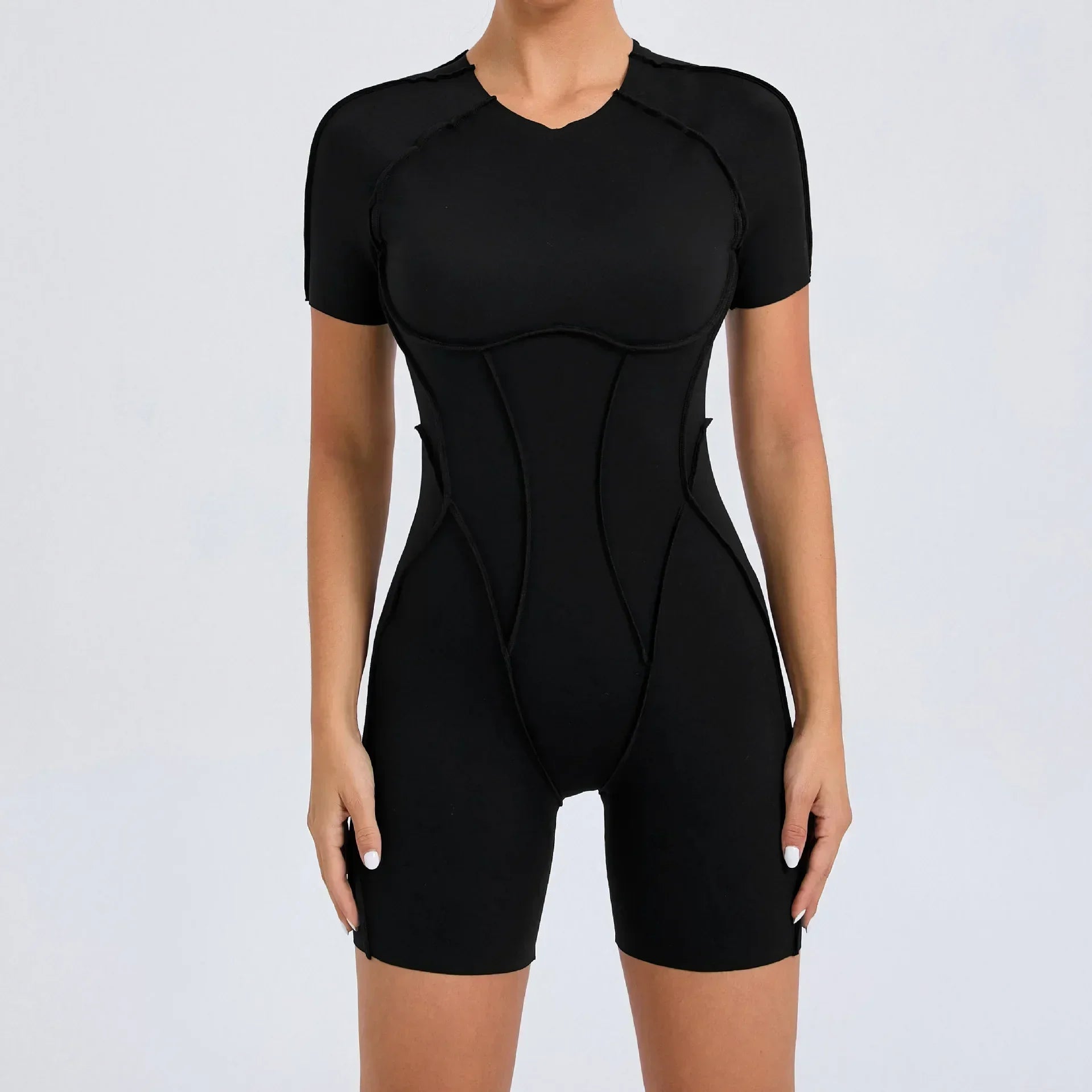 Yoga Sports Fitness Jumpsuits Sets Pants Women's Hip-lifting One-piece Open Back Long-sleeved Outdoors Workout Gym Yoga Bodysuit