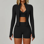 2/3PCS Seamless Yoga Set Gym Workout Suits Athletic Wear Women Legging Fitness Bra Crop Top Long Sleeve Sports Suits Sportswear