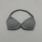HISTELLO Impacts Strappy Bra Gym Top Women High Support Thin Strap Halter Sports Seamless Bra Scrunch Push-up Workout Yoga Tanks