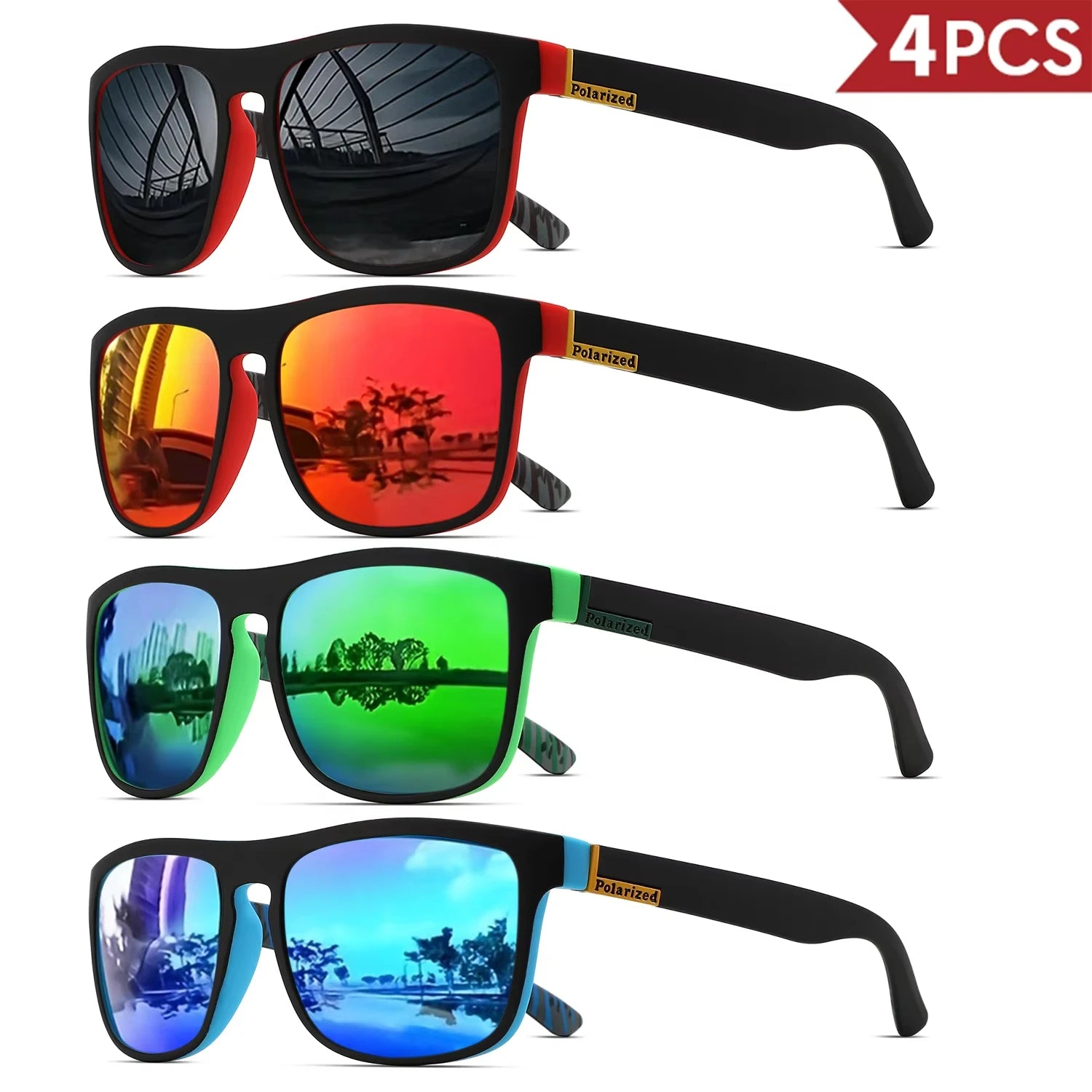 Classical Square Polarized Sports Sunglasses Unisex