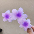 Fashion Gradient Egg Flower Hair Claws Clip Women Girls Sweet Acrylic Hairpins Summer Beach Hawaiian Headwear Hair Accessories