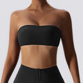 Summer Strapless Sports Bra Gym Women Quick-Drying Yoga Clothes Women Tube Top Fitness Chest Wrap Underwear Workout Bra Female